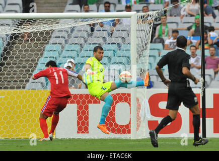 2015 AFC finals match Uzbekistan vs. DPR Korea. Uzbekistan struggled to defeat a gallant DPR Korea in their first pool match.  Featuring: Ignatiy Nesterov Where: Sydney, Australia When: 10 Jan 2015 Credit: WENN.com Stock Photo