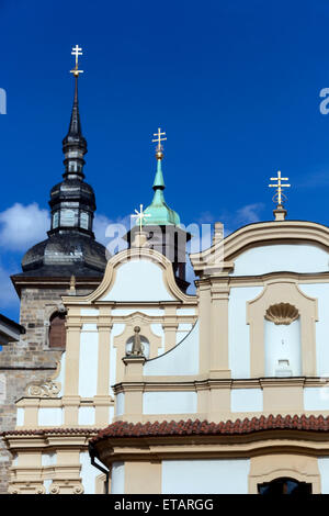 Franciscan monastery and Church of the Assumption of the Blessed Virgin Mary, Old Town Plzen, Czech Republic, Europe Stock Photo