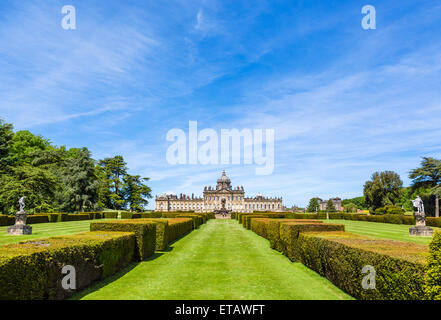 The southern facade of Castle Howard, near York, North Yorkshire, England, UK Stock Photo