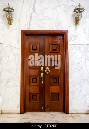 Interior of Christopher Columbus lighthouse in Santo Domingo, Dominican Republic Stock Photo