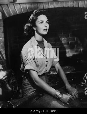 Jennifer Jones, on-set of the Film 'Ruby Gentry', 1952 Stock Photo