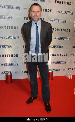 Actors Christopher Eccleston & Luke Treadaway at the Dublin Premiere of Sky Atlantic's 'Fortitude' at The Mansion House, Dublin, Ireland. 15.01.2015.  Featuring: Christopher Eccleston Where: Dublin, Ireland When: 15 Jan 2015 Credit: WENN.com Stock Photo