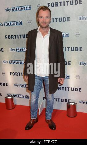 Actors Christopher Eccleston & Luke Treadaway at the Dublin Premiere of Sky Atlantic's 'Fortitude' at The Mansion House, Dublin, Ireland. 15.01.2015.  Featuring: Richard Dormer Where: Dublin, Ireland When: 15 Jan 2015 Credit: WENN.com Stock Photo