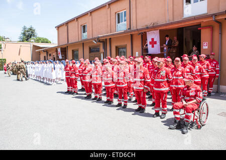 Military parade for italian republic celebrations Stock Photo