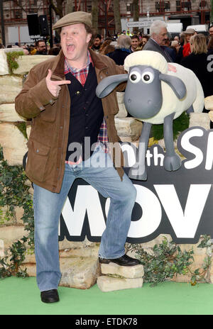 'Shaun the Sheep Movie' European Premiere at the Vue West End, Leicester Square, London  Featuring: Justin Fletcher Where: London, United Kingdom When: 25 Jan 2015 Credit: WENN.com Stock Photo