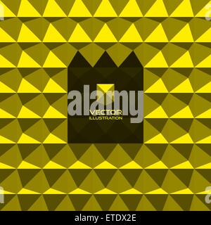 Abstract 3d geometric background. 3D vector interior wall panel pattern.  With place for text. Stock Vector
