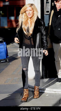 Ellie Goulding at Kiss FM Radio studios Featuring: Ellie Goulding Where
