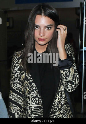 Emily Ratajkowski at LAX airport in Los Angeles, United States