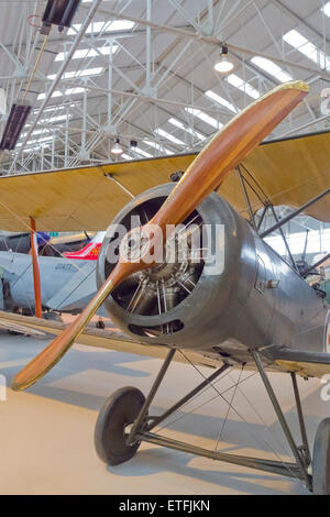 Replica Sopwith 11/2 Strutter First World War One Biplane Stock Photo