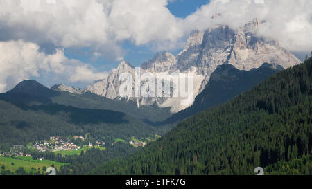 Monte Pelmo (3168 m), Dolomites of Belluno, Italy. Stock Photo