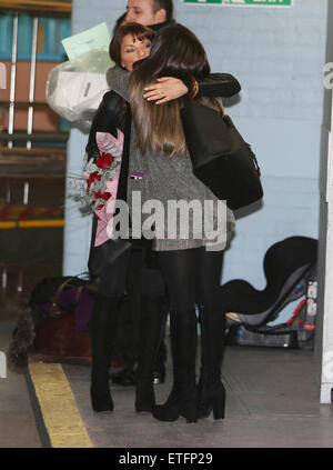 Georgia May Foote and Jacqueline Leonard outside the ITV Studios  Featuring: Georgia May Foote and Jacqueline Leonard Where: London, United Kingdom When: 11 Feb 2015 Credit: Rocky/WENN.com Stock Photo