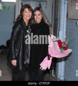 Georgia May Foote and Jacqueline Leonard outside the ITV Studios  Featuring: Georgia May Foote and Jacqueline Leonard Where: London, United Kingdom When: 11 Feb 2015 Credit: Rocky/WENN.com Stock Photo