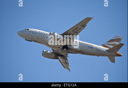 British Airways Airbus a319 G-EUPA departing London-Heathrow Airport LHR Stock Photo