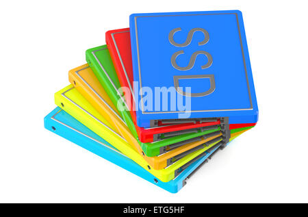 Solid state drive SSD isolated on white background Stock Photo - Alamy