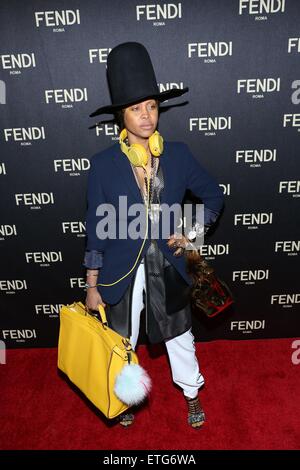 June Ambrose At Arrivals For Fendi Flagship Boutique Opening And