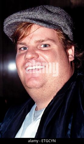 'Saturday Night Live' at the NBC Building - Departures  Featuring: Chris Farley Where: New York, United States When: 28 Oct 1990 Credit: Joseph Marzullo/WENN.com
