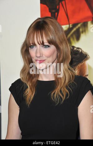 BEVERLY HILLS, CA - NOVEMBER 15, 2011: Judy Greer at the Los Angeles premiere of her new movie 'The Descendants' at the Samuel Goldwyn Theatre in Beverly Hills. November 15, 2011 Beverly Hills, CA Stock Photo