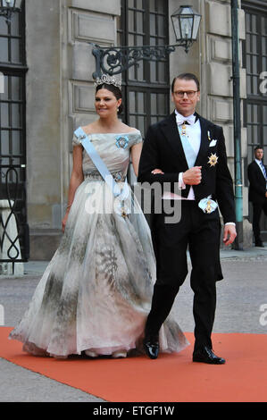 Sweden's Crown Princess Victoria On Snowshoes During A Walk Through The 