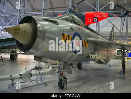 English Electric Lightning at IWM Duxford, UK Stock Photo