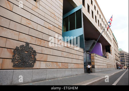 Front of British Embassy in Berlin Germany Europe Stock Photo