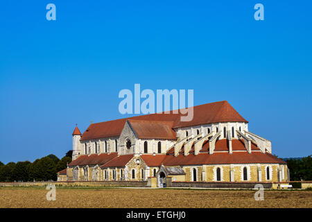 Abbey church, 12th century Cistercian, Pontigny Departement Yonne Burgundy France Europe Stock Photo