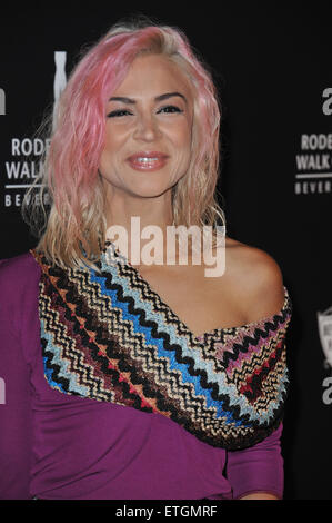 LOS ANGELES, CA - OCTOBER 23, 2011: Samaire Armstrong at the 2011 Rodeo Drive Walk of Style gala honoring Italian fashion house Missoni and supermodel Iman, on Rodeo Drive in Beverly Hills. October 23, 2011 Los Angeles, CA Stock Photo