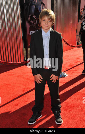 LOS ANGELES, CA - OCTOBER 2, 2011: Dakota Goyo at the Los Angeles premiere of his new movie 'Real Steel' at Universal Studios Hollywood. October 2, 2011 Los Angeles, CA Stock Photo