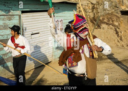 Parade of FITECA in the Comas district, Lima city, Peru. Stock Photo