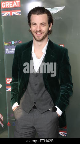 GREAT British film reception honoring the British nominees of the 87th Annual Academy Awards at The London West Hollywood - Arrivals  Featuring: Gethin Anthony Where: Los Angeles, California, United States When: 20 Feb 2015 Credit: Guillermo Proano/WENN.com Stock Photo