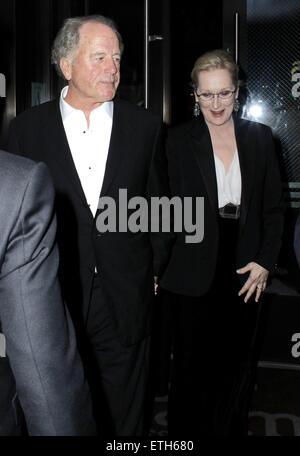 Meryl Streep and husband Don Gummer attend an Oscars after party held at The Palm restaurant in Beverly Hills  Featuring: Meryl Streep, Don Gummer Where: Los Angeles, California, United States When: 23 Feb 2015 Credit: MONEY$HOT/WENN.com Stock Photo