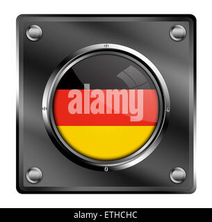 German flag button Stock Photo - Alamy