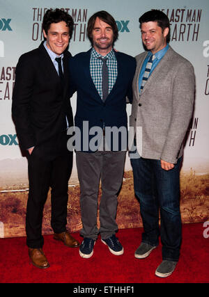Cast and executive producers of The last Man ON Earth at an exclusive screening of the series premiere.  Featuring: Phil Lord Will Forte Chris Miller Where: Los Angeles, California, United States When: 24 Feb 2015 Credit: Daniel Tanner/WENN.com Stock Photo