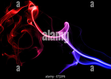 Abstract colorful smoke Stock Photo