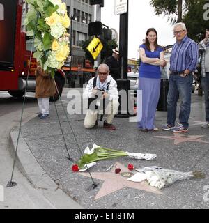 Fans pay tribute to Leonard Nimoy at the late actor's star on the Hollywood Walk of Fame  Featuring: Atmosphere Where: Los Angeles, California, United States When: 27 Feb 2015 Credit: MONEY$HOT/WENN.com Stock Photo