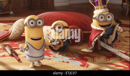 Minions is an upcoming 2015 American 3D computer-animated comedy film.  This photograph is for editorial use only and is the copyright of the film company and/or the photographer assigned by the film or production company and can only be reproduced by publications in conjunction with the promotion of the above Film. A Mandatory Credit to the film company is required. The Photographer should also be credited when known. Stock Photo