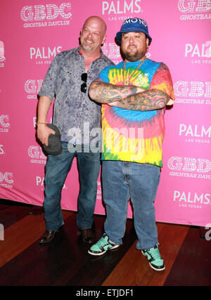 Austin 'Chumlee' Russell debuts at Ghostbar Dayclub inside Palms Resort Casino  Featuring: Rick Harrison, Austin 'Chumlee' Russell Where: Las Vegas, Nevada, United States When: 28 Feb 2015 Credit: DJDM/WENN.com Stock Photo