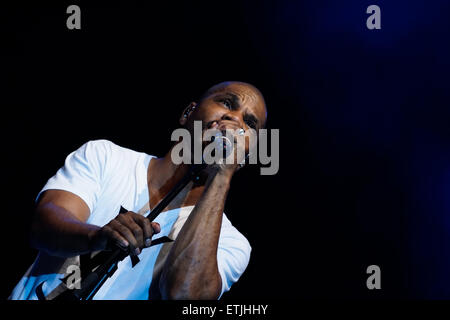 London,  UK. 13th June, 2015. Around 3000 attends the Gospel Fest 2015 preforms by Gospel music icon Kirk Franklin an Americ performs anticipated and critically acclaimed Explosive & Dynamic Gospel Ministry in the Copper Box Arena, Queen Elizabeth Olympic Park. Credit:  See Li/Alamy Live News Stock Photo