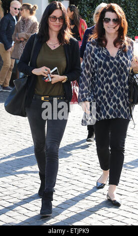 Courteney Cox arriving for a lunch meeting at Italian restaurant Cecconi's in Los Angeles  Featuring: Courteney Cox Where: Los Angeles, California, United States When: 03 Mar 2015 Credit: WENN.com Stock Photo