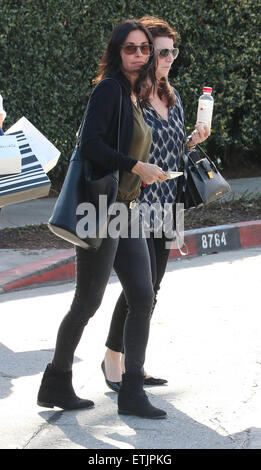 Courteney Cox arriving for a lunch meeting at Italian restaurant Cecconi's in Los Angeles  Featuring: Courteney Cox Where: Los Angeles, California, United States When: 03 Mar 2015 Credit: WENN.com Stock Photo