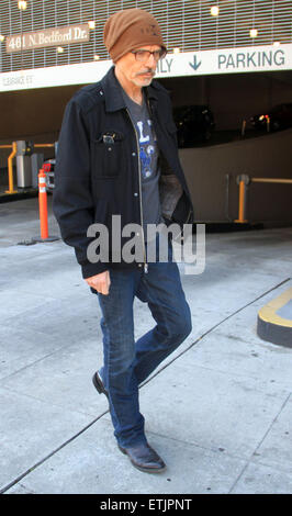 Billy Bob Thornton leaves out and about in Beverly Hills wearing jeans and a brown beanie hat  Featuring: Billy Bob Thornton Where: Los Angeles, California, United States When: 04 Mar 2015 Credit: WENN.com Stock Photo