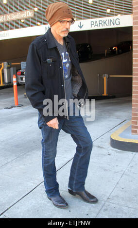 Billy Bob Thornton leaves out and about in Beverly Hills wearing jeans and a brown beanie hat  Featuring: Billy Bob Thornton Where: Los Angeles, California, United States When: 04 Mar 2015 Credit: WENN.com Stock Photo