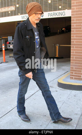 Billy Bob Thornton leaves out and about in Beverly Hills wearing jeans and a brown beanie hat  Featuring: Billy Bob Thornton Where: Los Angeles, California, United States When: 04 Mar 2015 Credit: WENN.com Stock Photo