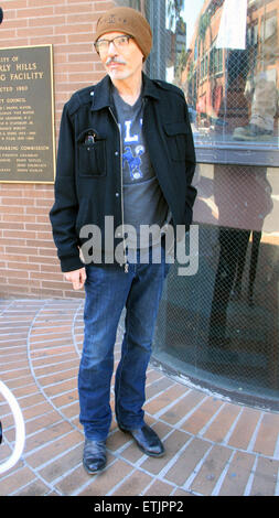 Billy Bob Thornton leaves out and about in Beverly Hills wearing jeans and a brown beanie hat  Featuring: Billy Bob Thornton Where: Los Angeles, California, United States When: 04 Mar 2015 Credit: WENN.com Stock Photo