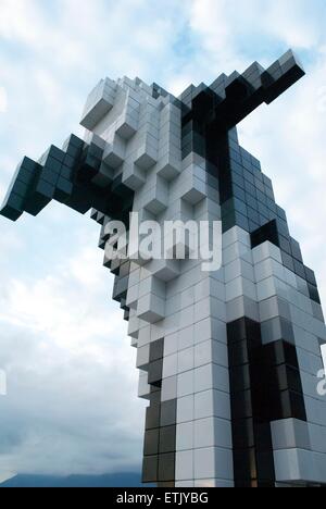 digital orca in downtown vancouver Stock Photo