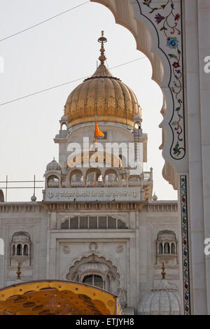 The Gurdwara Bangla Sahib, the most prominent Sikh temple in New Delhi Stock Photo