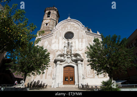 Sant Martí church. Baroque. 1703. Sant Celoni. Stock Photo