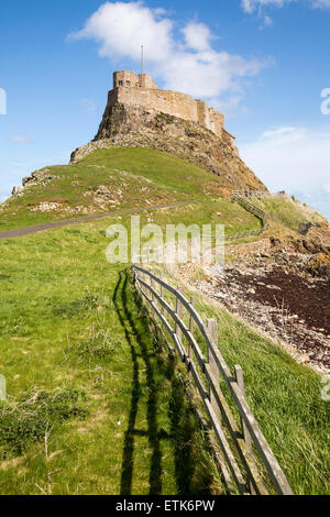 LIndisfarne Castle, Holy Island, Lindisfarne, Northumberland, England Stock Photo