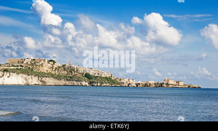 Panoramic view of the Adriatic sea in the Apulia region Stock Photo