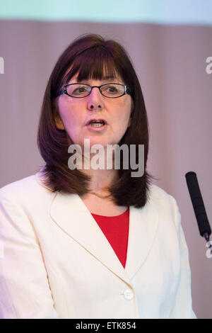 Welsh Labour AM for Wrexham Lesley Griffiths. Minister for Communities and Tackling Poverty. Stock Photo