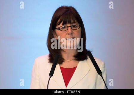 Welsh Labour AM for Wrexham Lesley Griffiths. Minister for Communities and Tackling Poverty. Stock Photo